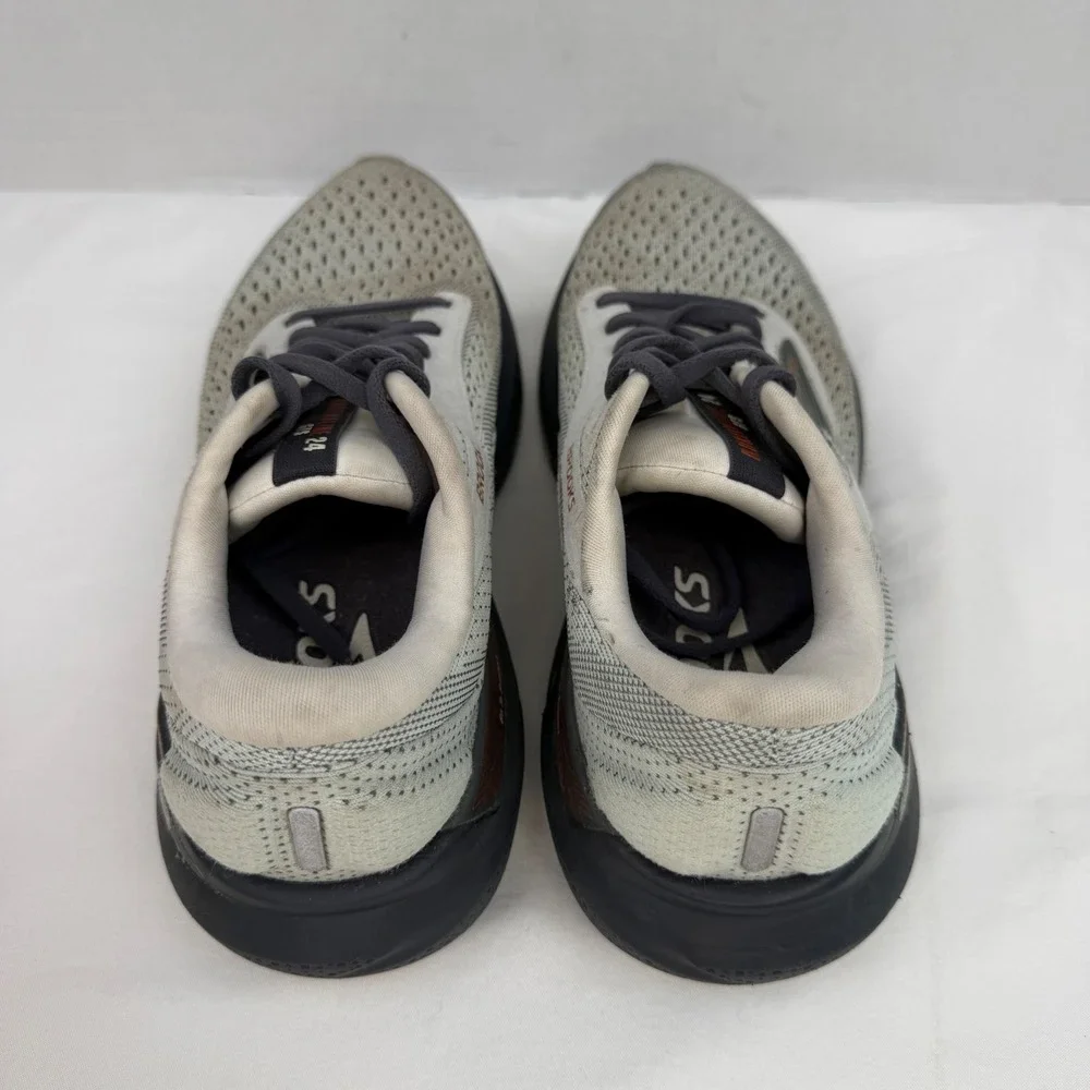 Brooks Adrenaline GTS 24 Mens 8.5 Grey Black Road Running Shoes 1204261B030